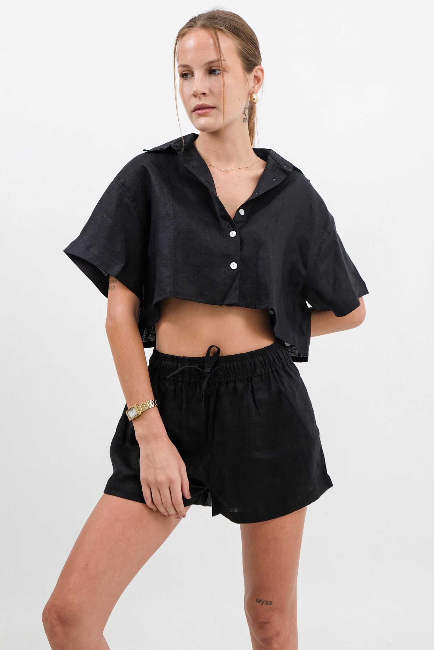 LUCIA CROP TOP BLACK